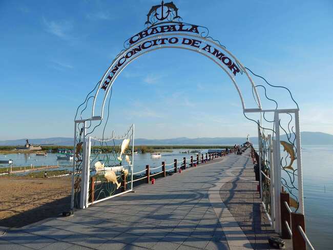 Entrada al lago de Chapala